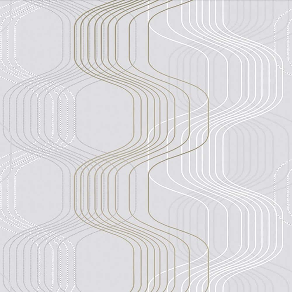 Graham & Brown Revival Tempest Grey Removable Wallpaper Sample 10502494