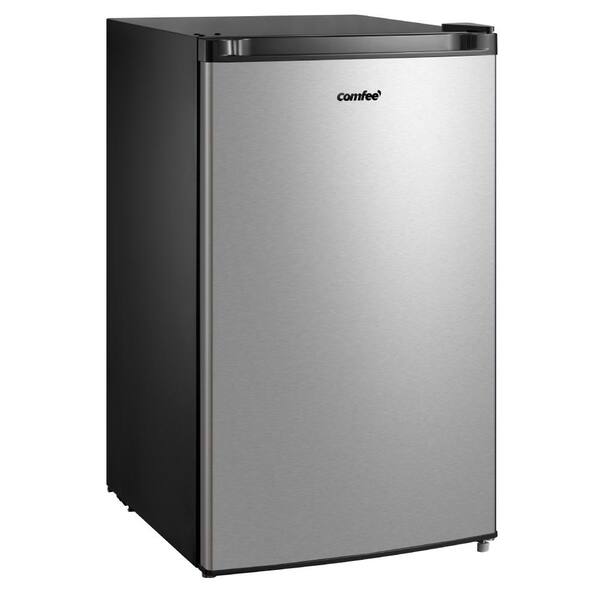 19.7 in. 4.4 cu.ft. Mini Refrigerator in Stainless Look with Freezerless  Design, Energy Star, Adjustable Legs