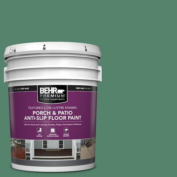 BEHR PREMIUM 5 gal. #M420-6 Tournament Field Textured Low-Lustre Enamel Interior/Exterior Porch and Patio Anti-Slip Floor Paint