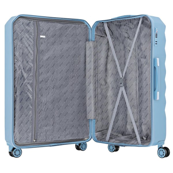 HIKOLAYAE Port Victoria Nested Hardside Luggage Set in Slate Blue