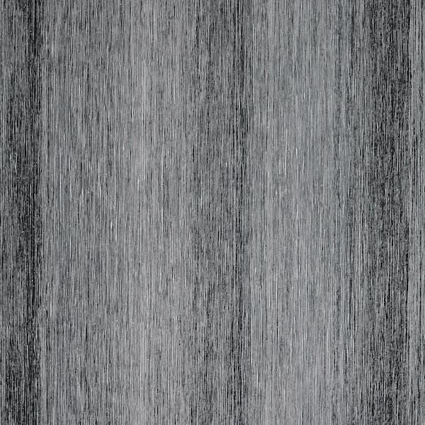 Ephraim Charcoal Black Radiance Plain Wallpaper Sample