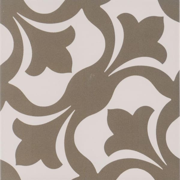 MSI Menza Grey Encaustic 8 in. x 8 in. Matte Porcelain Floor