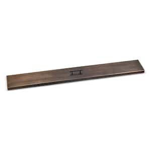 60 in. x 6 in. Linear Oil Rubbed Bronze Cover for Drop-In Fire Pit Pan