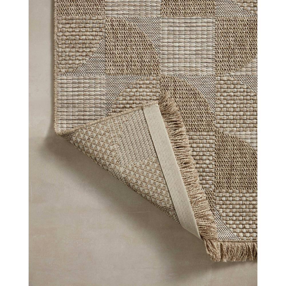 Gray Geometric Flat Woven 4' x 6' Washable Synthetic Rug