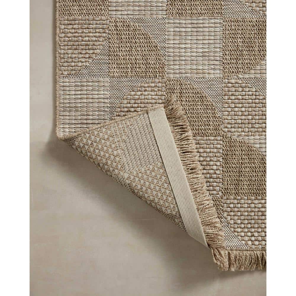 Gray Geometric Flat Woven 4' x 6' Washable Synthetic Rug