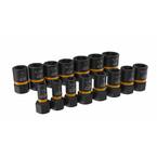 DEWALT 1/2 in. Drive Combination Impact Hex Socket Set (15-Piece) DWMT19233