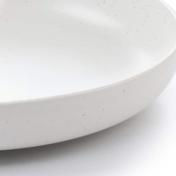 Studio Pottery Matt Finish Ceramic Serving Bowl (Off White and