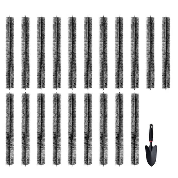20 Packs Total 60 ft. 4.33 in. Dia. Gutter Brush, Gutter Cleaning Tool Ground-Level Gutter Brush Leaf Guard for 5 in.