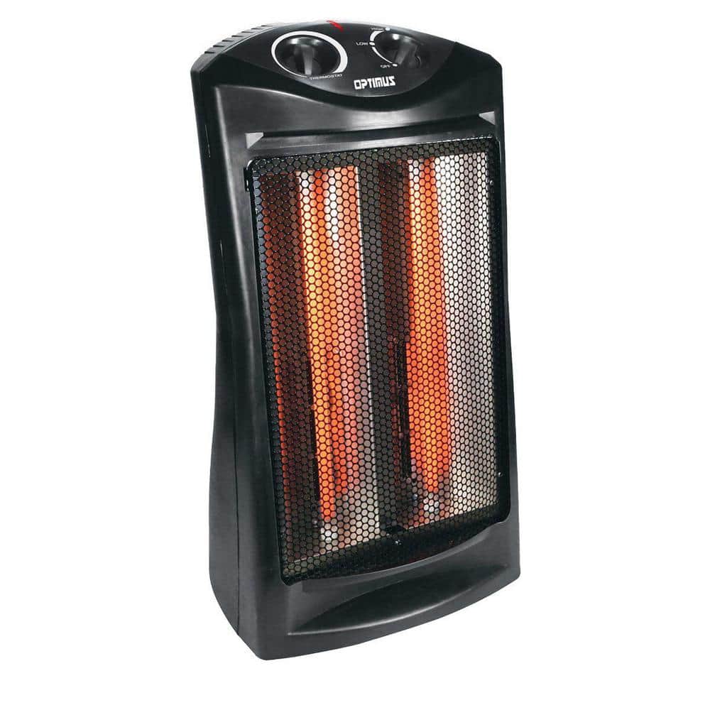 Optimus Portable Ultra Quiet 1500Watt Fan Forced Tower Quartz Electric