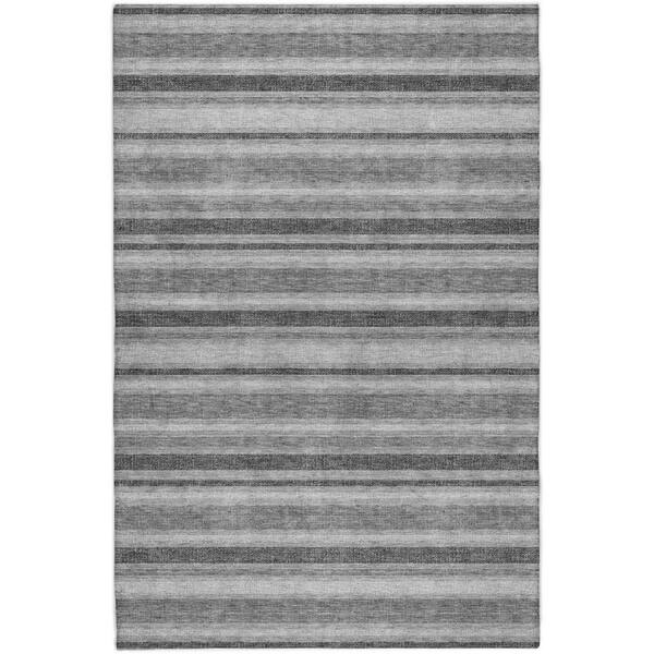 Dream Shag Premium Machine Washable Abstract ADS531 Gray 10 ft. x 14 ft. Area Rug