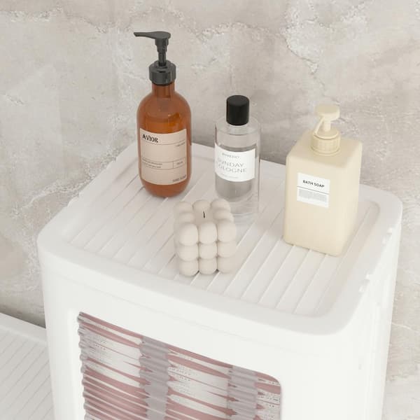 VECELO Slim Storage Cabinet White 65.4 in. Accent Cabinet VECELO Slim Storage Cabinet White 65.4 in. Accent Cabinet