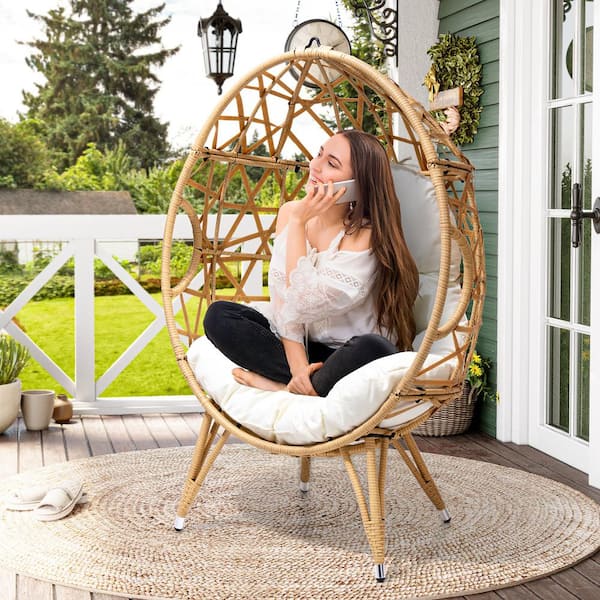 Sunnydaze Outdoor Egg Chair Polyester Replacement Cushion : Target