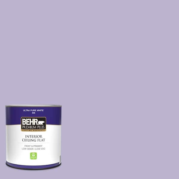BEHR PREMIUM PLUS 1 qt. #M560-3 Grape Hyacinth Ceiling Flat Interior Paint