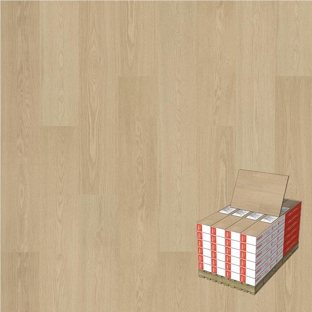 Outlast+ Sparrow Patel Oak 12 mm T x 7.4 in. W X 47.24 in. L Waterproof Laminate Wood Flooring (471.12 sqft/pallet) -  Pergo, LF001127P