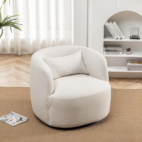 Cream colored swivel chairs sale