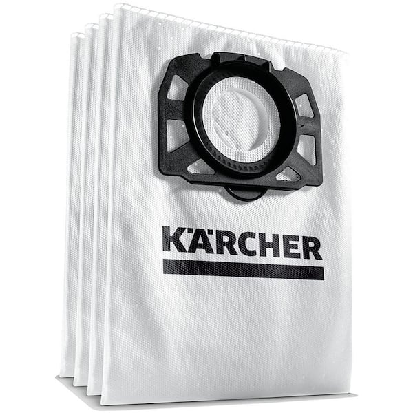 Karcher WD Wet-Dry Vacuum Replacement Fleece Filter Bags for WD4