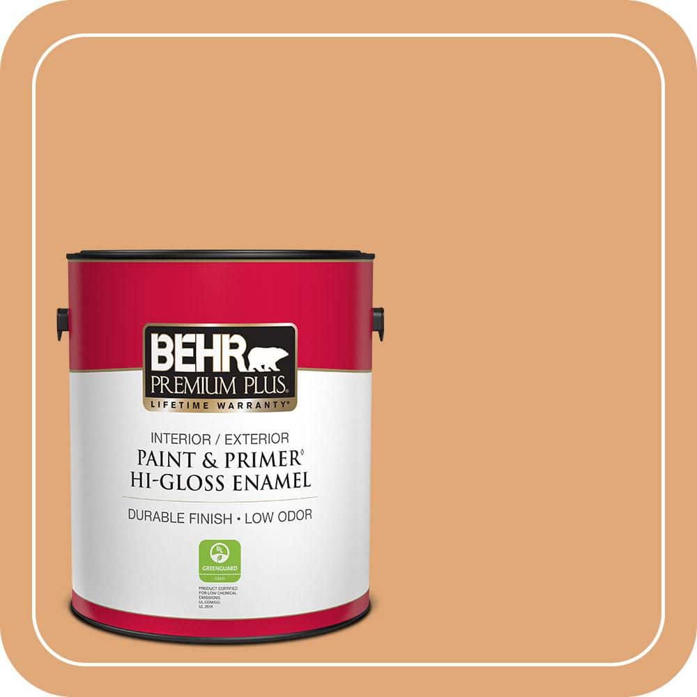 1 gal. #MQ4-36 Thai Ice Tea Hi-Gloss Enamel Interior/Exterior Paint & Primer price history on PriceWatchPro