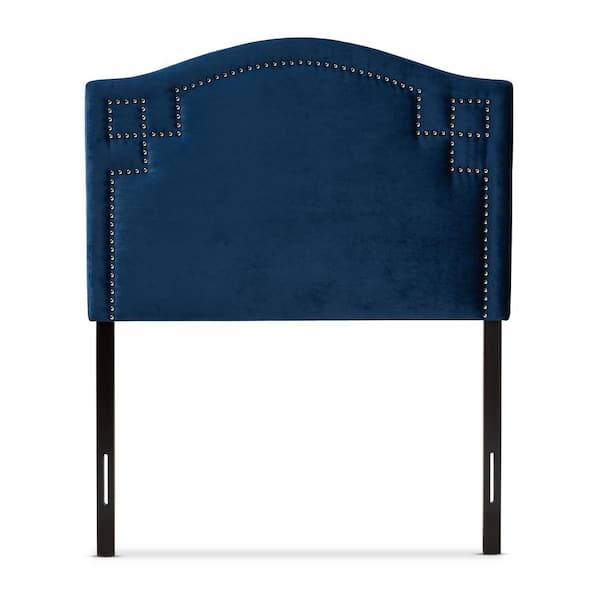 Baxton Studio Aubrey Royal Blue Twin Headboard