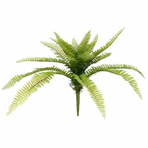 19 in. Artificial Green Long Fern Spray.