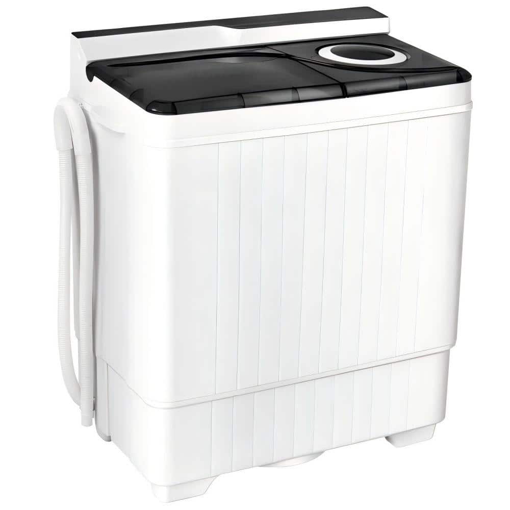 3.5 cu.ft . ​Electric All-in-One Washer Dryer Combo in White with Built-i
