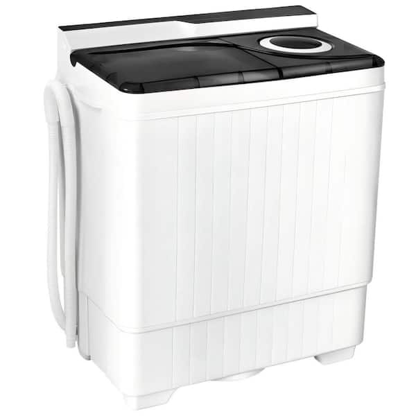 3.5 cu.ft . ​Electric All-in-One Washer Dryer Combo in White with Built-in Drain Pump