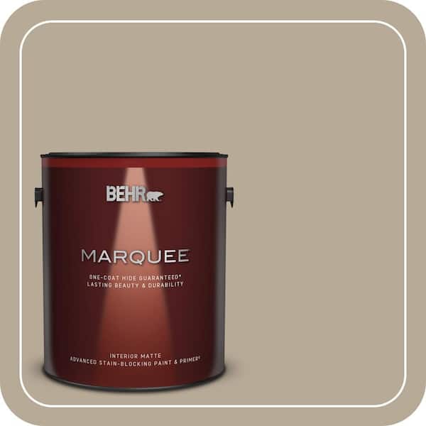 BEHR MARQUEE 1 gal. #MQ2-20 Safari Chic One-Coat Hide Matte Interior Paint & Primer