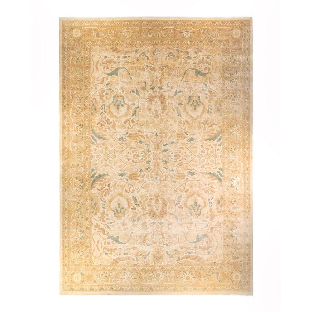 Eclectic Ivory 12 x 18 Floral Wool Indoor Area Rug price history on PriceWatchPro