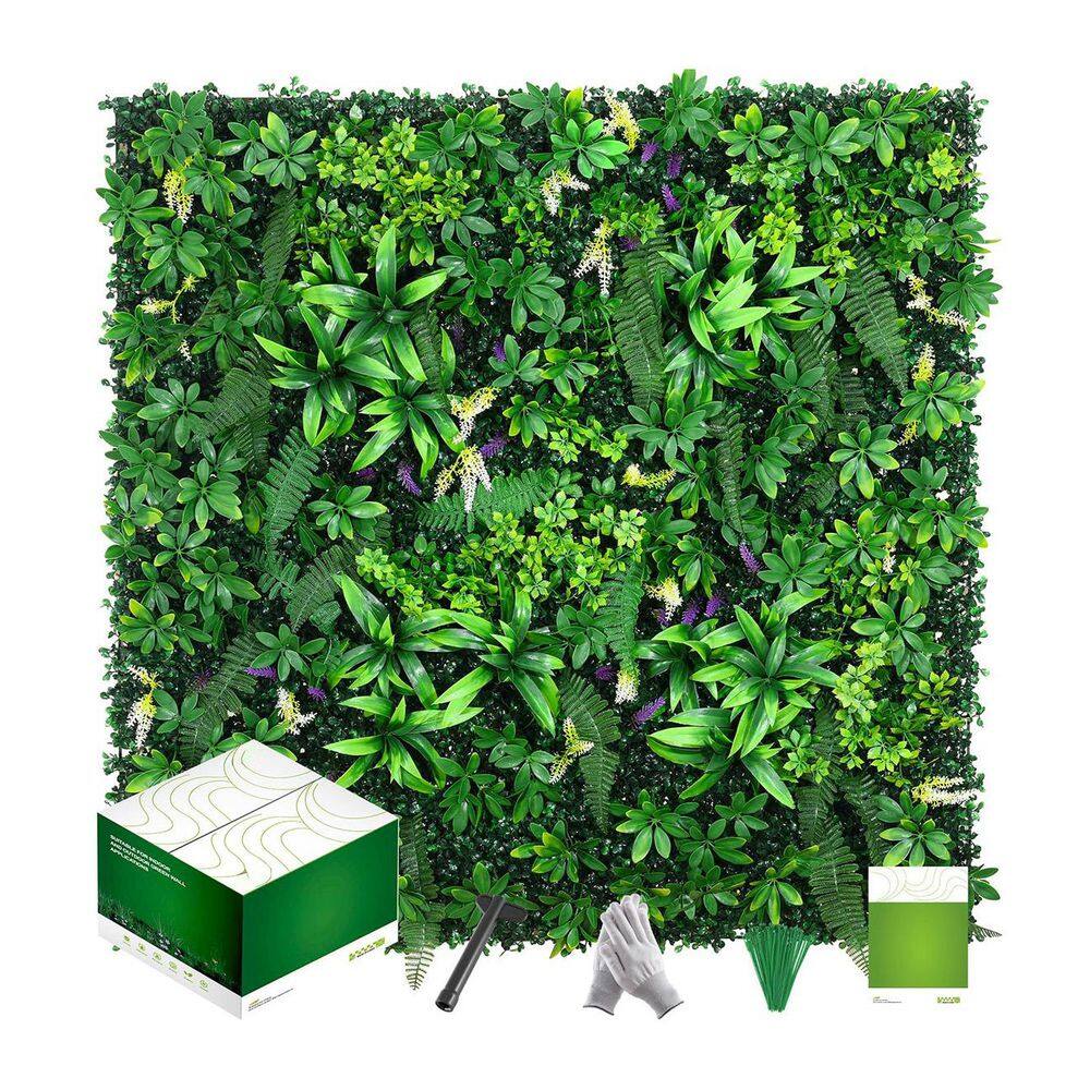 20 in. x 20 in. Green Finish PE Artificial Grass Wall Panel Landscape Supply Type 12-Pieces price history on PriceWatchPro