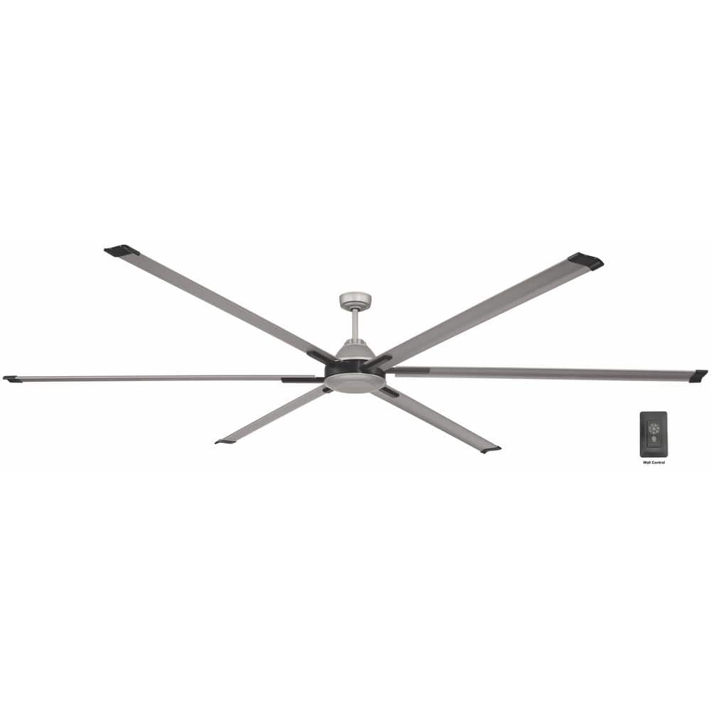 High Velocity 10 ft. Indoor/Outdoor Titanium Ceiling Fan with Wall Control 