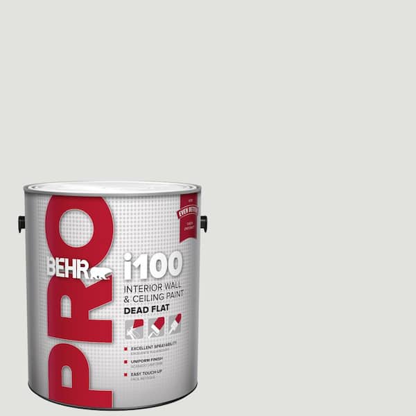 BEHR PRO 1 gal. #BL-W13 Silver Polish Dead Flat Interior Paint