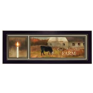 God Bless Our Farm by Unknown 1 Piece Framed Graphic Print Nature Art Print 20 in. x 8 in. .