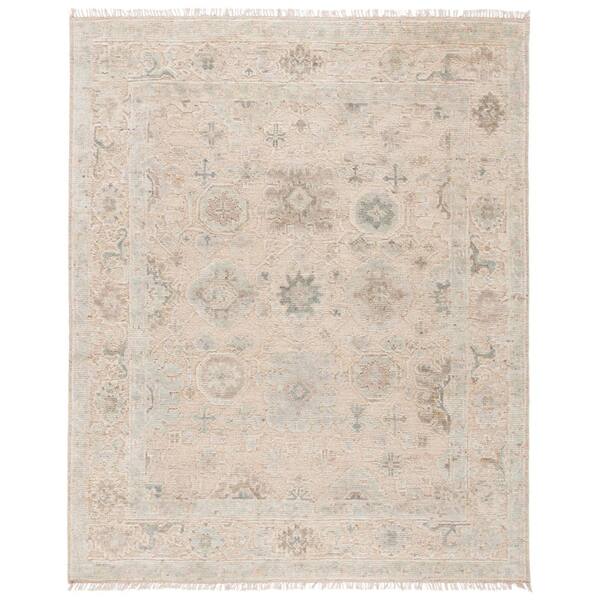 Samarkand 10 ft. x 14 ft. Beige/Ivory Oriental Area Rug
