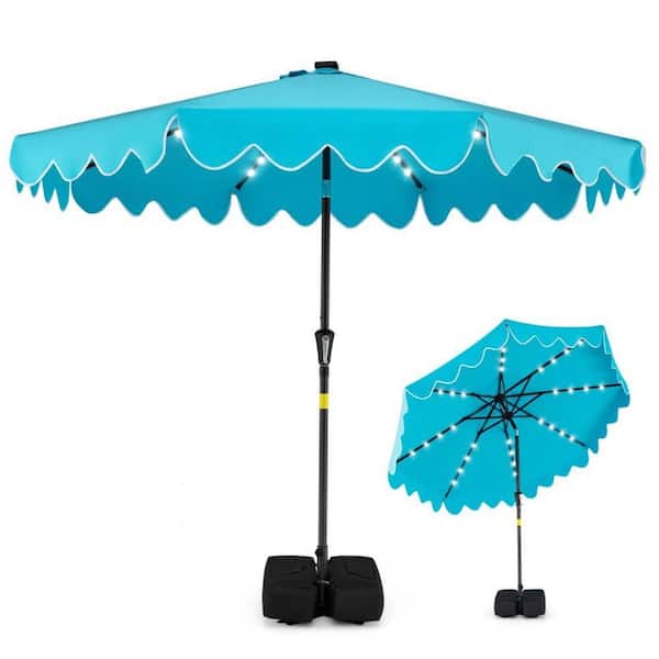 9 ft teal patio umbrella JEAREY Umbrella, Outdoor Market Umbrella, Crank and Tilt,Teal : Patio, Lawn & Garden The crank and tilt features allow for effortless operation and optimal positioning MASTERCANOPY 9ft Patio Umbrella with