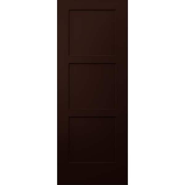 JELD-WEN 30 in. x 80 in. Birkdale Espresso Stain Smooth Hollow Core Molded Composite Interior Door Slab