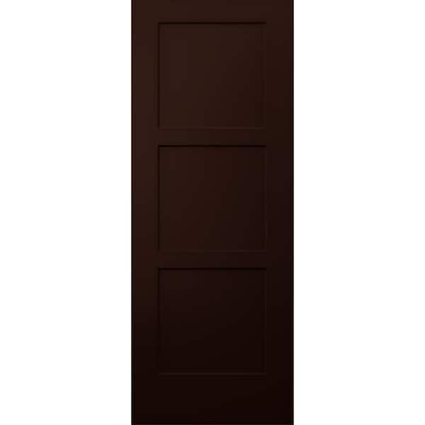 JELD-WEN 32 in. x 80 in. Birkdale Espresso Stain Smooth Hollow Core Molded Composite Interior Door Slab