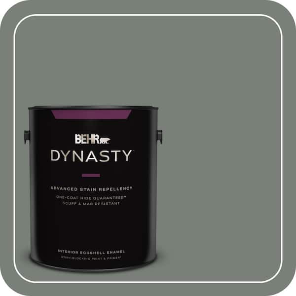 BEHR DYNASTY 1 gal. Home Decorators Collection #HDC-AC-22 Cedar Forest Eggshell Enamel Interior Stain-Blocking Paint & Primer