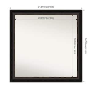 Trio Oil Rubbed Bronze 34.5 in. x 34.5 in. Custom Non-Beveled Recycled Polystyrene Framed Bathroom Vanity Wall Mirror