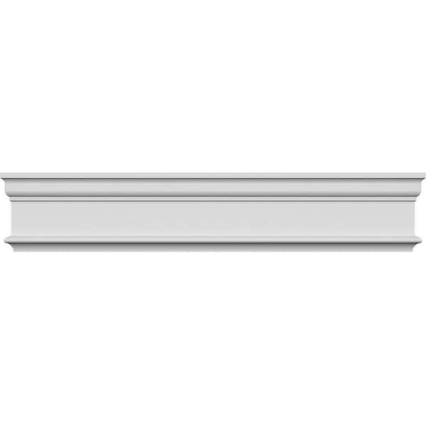 Ekena Millwork 1-1/8 in. x 82 in. x 4-5/8 in. Polyurethane Holmdel Crosshead Moulding