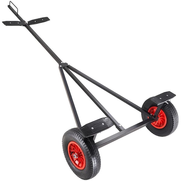 SKYSHALO Boat Trailer Dolly, 420 lbs. Load Capacity Carbon Steel Trailer Mover with 96 in.-116 in. Length, 16 in. Pneumatic Tires