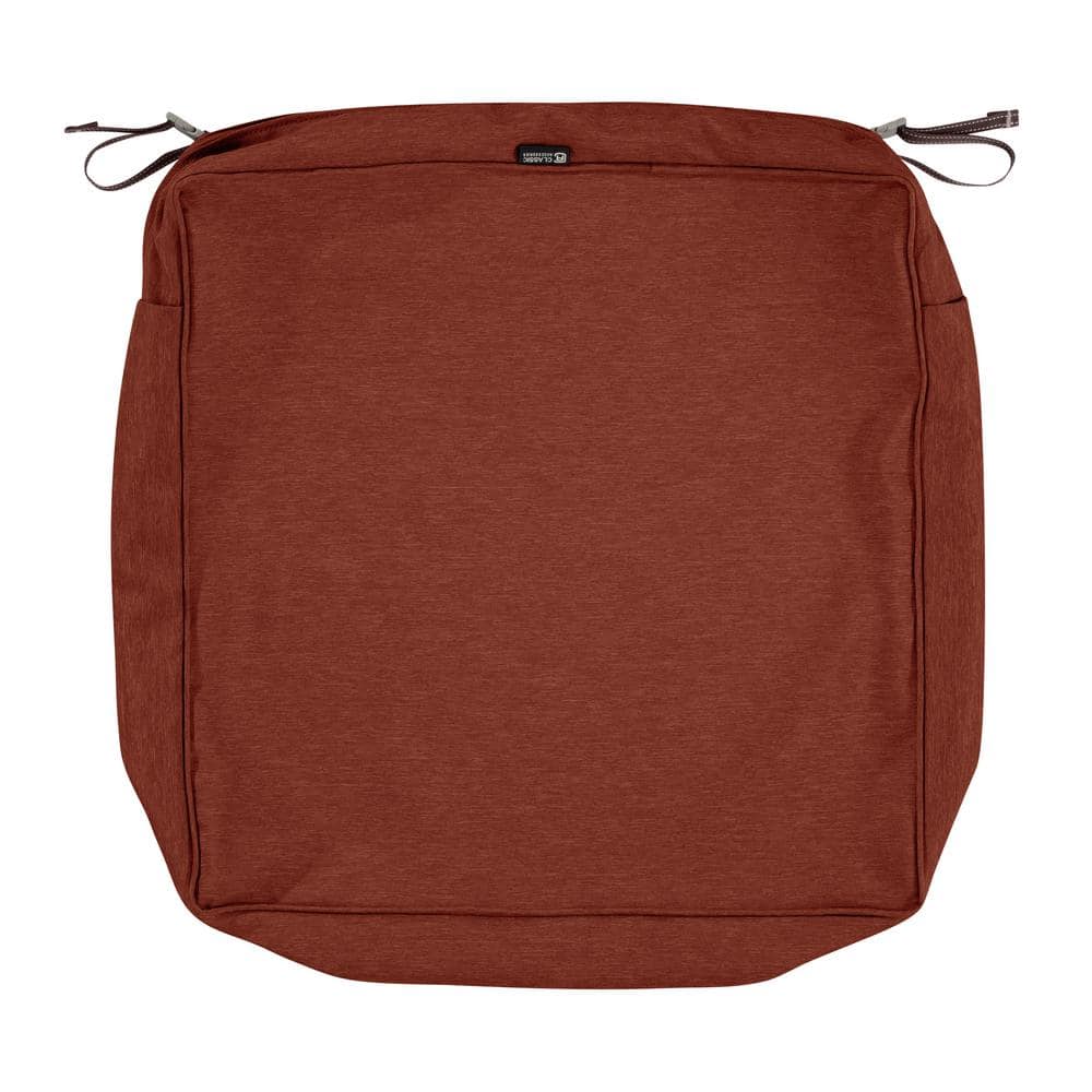 Heather Henna Red FadeSafe 23" Patio Cushion Slipcover
