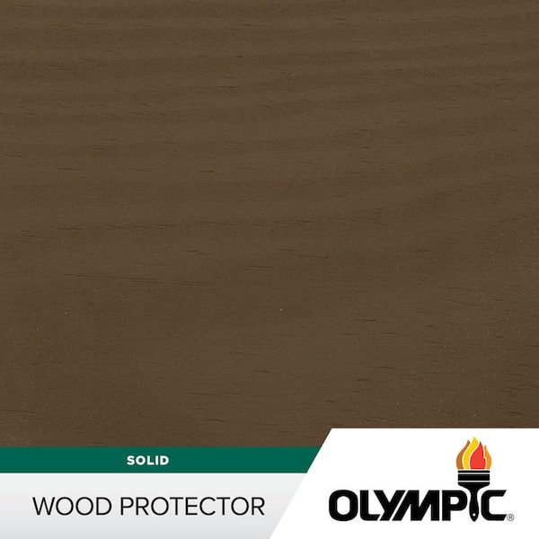 Wood Protector 1 gal. SC-1004 Autumn Brown Exterior Solid Stain Plus Sealer in One