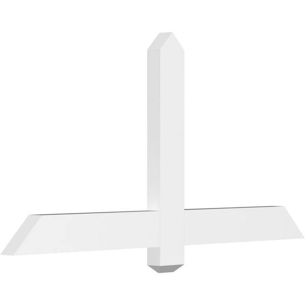 Ekena Millwork Eugene 48 in. W x 24 in. H x 2 in. D Signature Polyurethane Bracket