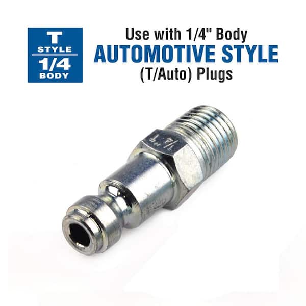 Tru-Flate Automotive Quick Coupler Air Hose Connector Fittings 1/8 NPT T Style 