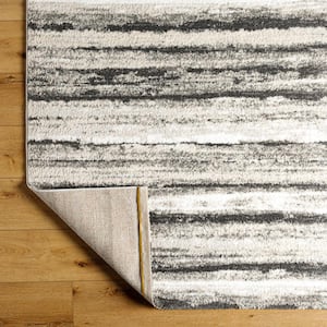 Osaka Taupe Abstract 8 ft. x 10 ft. Indoor Area Rug