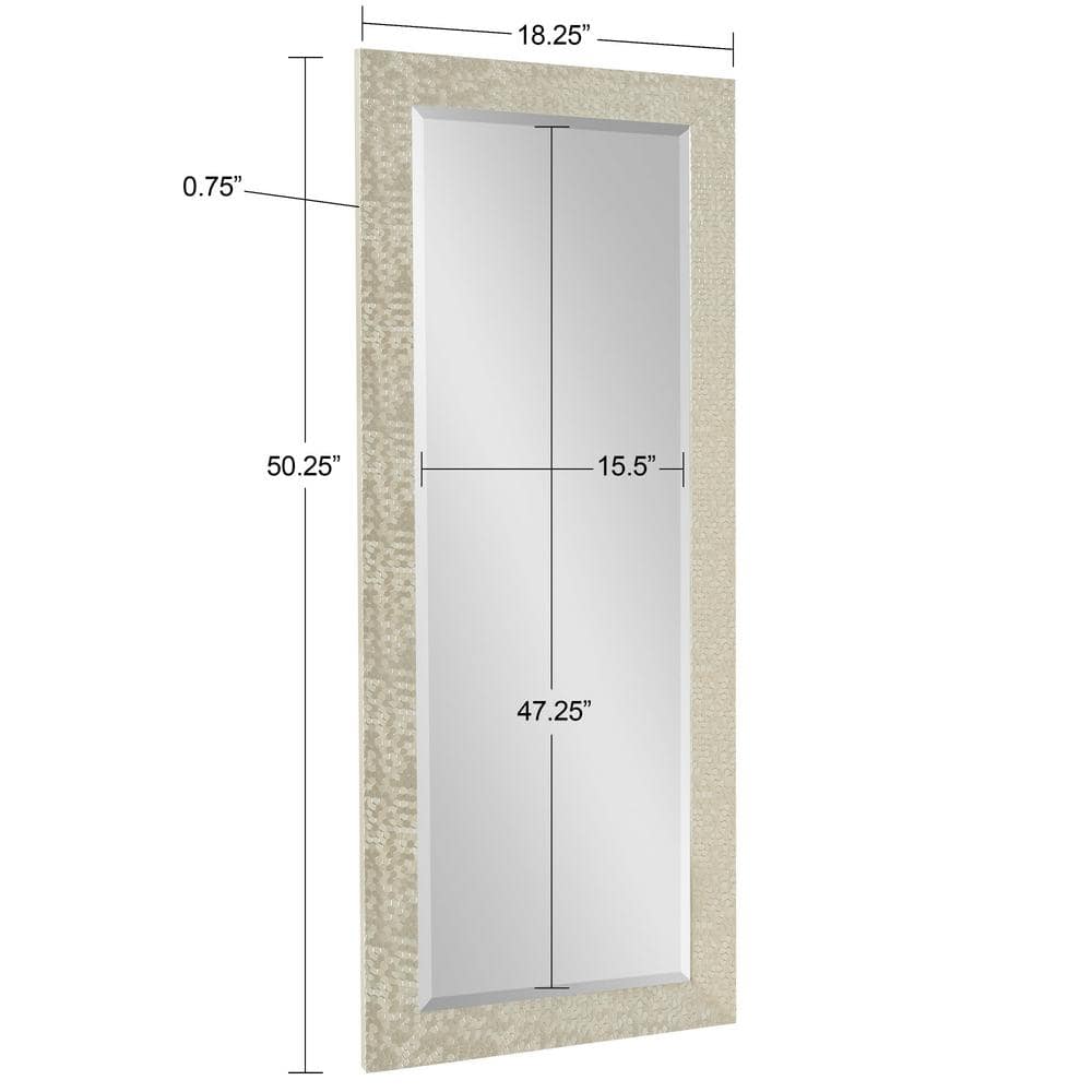 Gold Full Length Rectangular Bathroom Vanity Mirror
