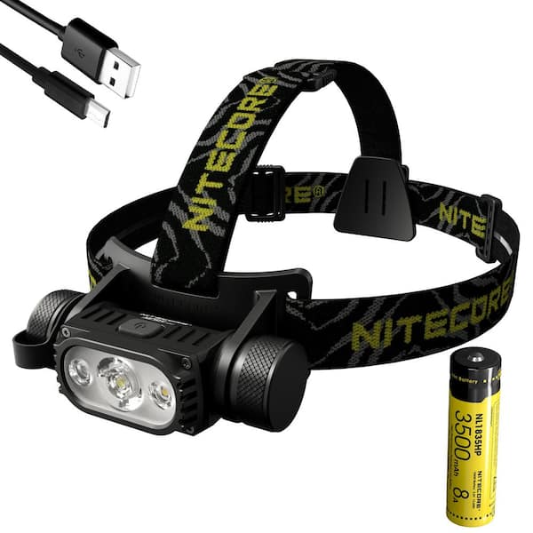Sidelæns lammelse Justering NITECORE 1750 Lumens LED USB-C Rechargeable Headlamp with Red Light HC65 V2  - The Home Depot