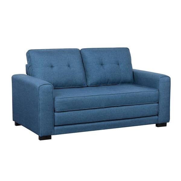 Blue 2 seater sofa bed new arrivals