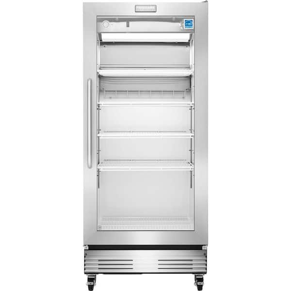 Frigidaire Commercial 18.4 cu. ft. Food Service Grade Glass Door Merchandiser Refrigerator in Stainless Steel, ENERGY STAR
