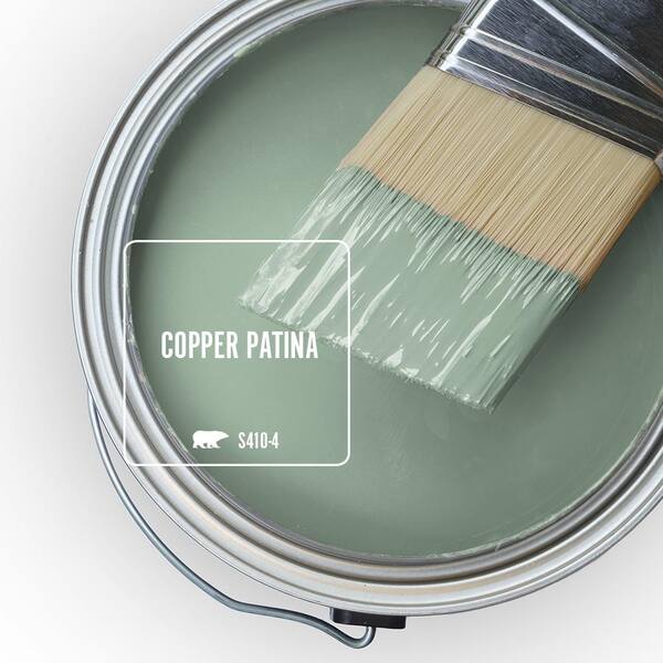 BEHR MARQUEE 1 gal. #S410-4 Copper Patina One-Coat Hide Semi-Gloss Enamel Interior Paint & Primer