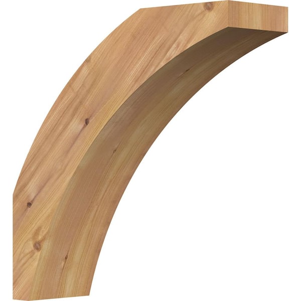Ekena Millwork 5 1/2"W x 18"D x 18"H Thorton Smooth Knee Brace, Western Red Cedar